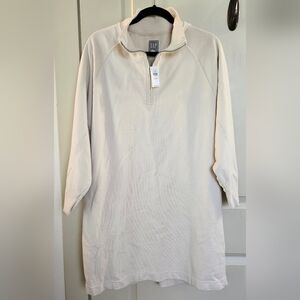 GAP Womens Cream Sweatshirt Dress